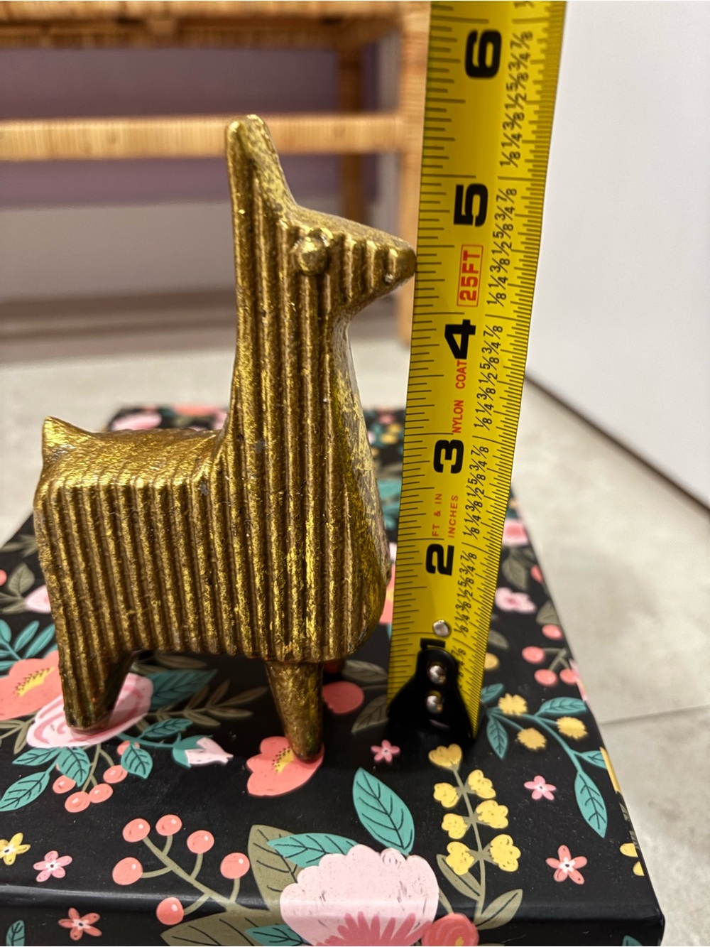 Gold Llama Decorative Figurine - Home Party Supplies